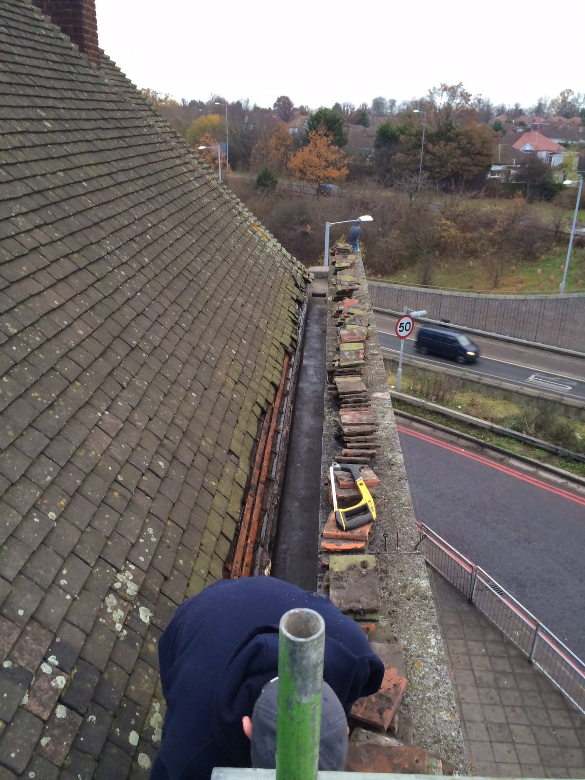Box gutter work