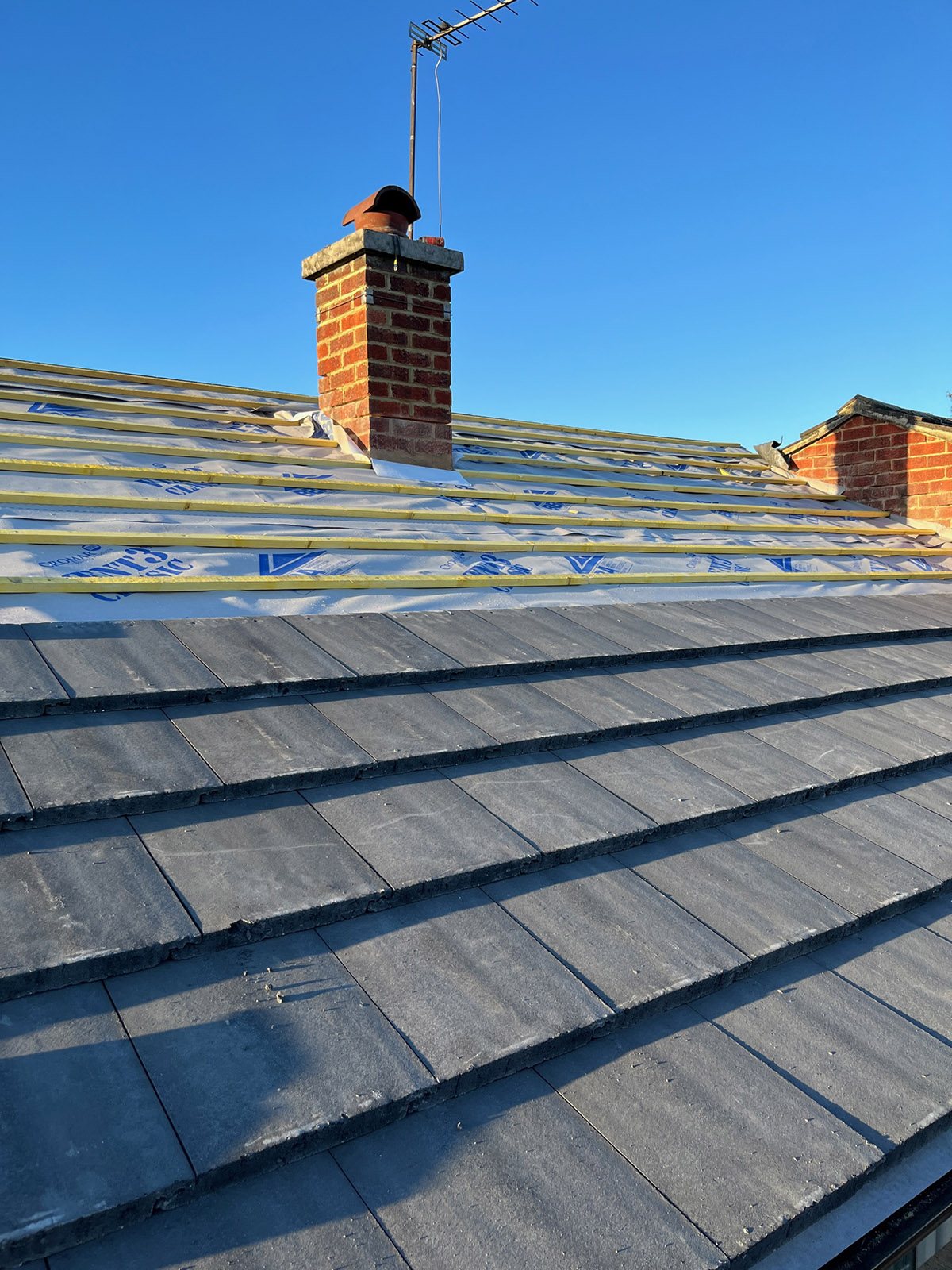 New roof tiles