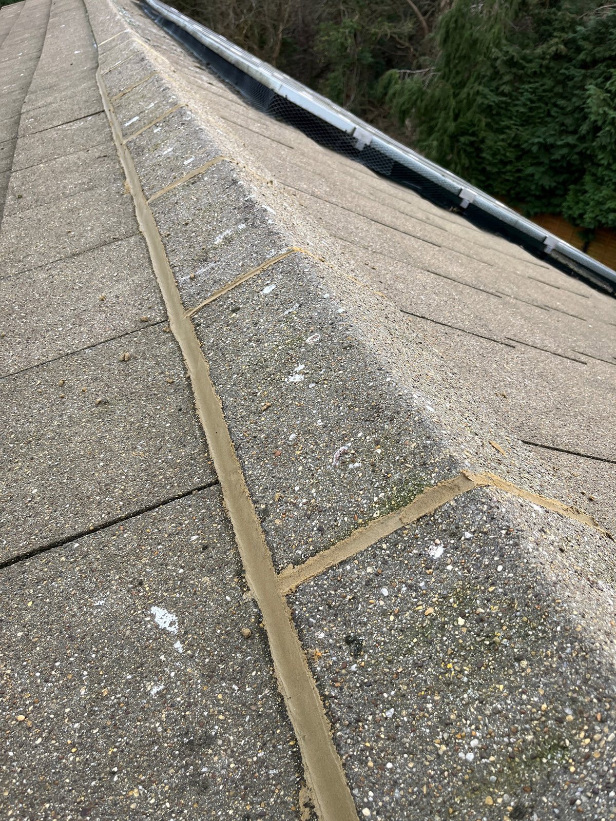 Roof ridge detail