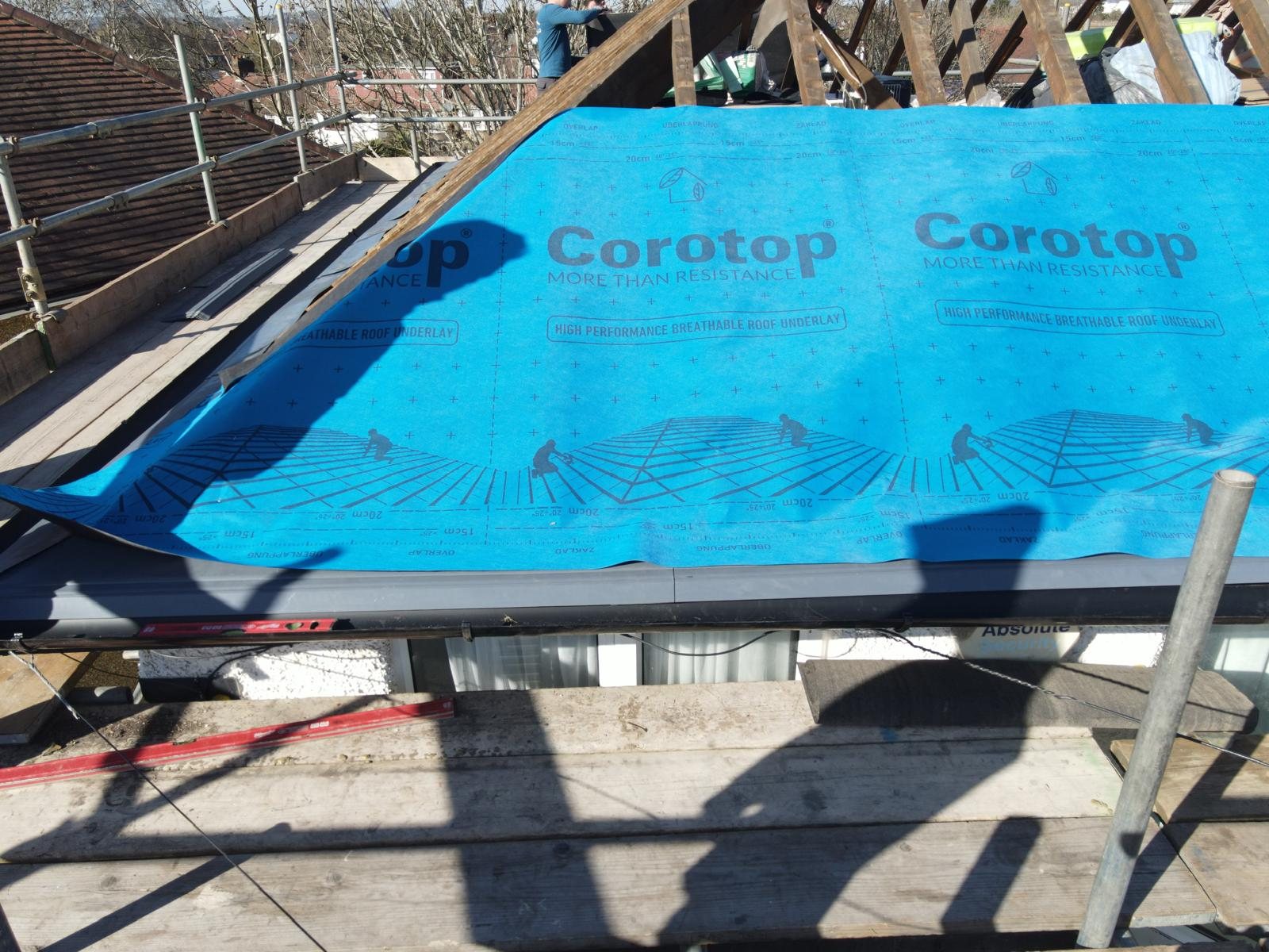 Roof membrane installation